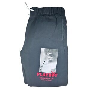 Playboy PacSun Hollywood Blvd Dreams Black Jogger Sweatpants Mens Medium
